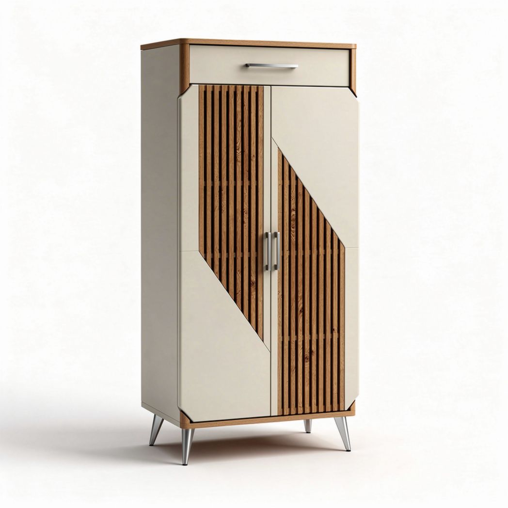 Armoire moderne en bois et MDF avec tiroir dimensions 80 x 40 x 180cm