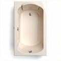 Baignoire en acrylique beige 170 x 75 x 45cm pour salle de bain